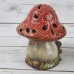 Mushroom Handmade Ceramic Tealight Candle Incense Holder Burners - Set of 2   253653930572